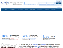 Tablet Screenshot of mortgageeducators.com
